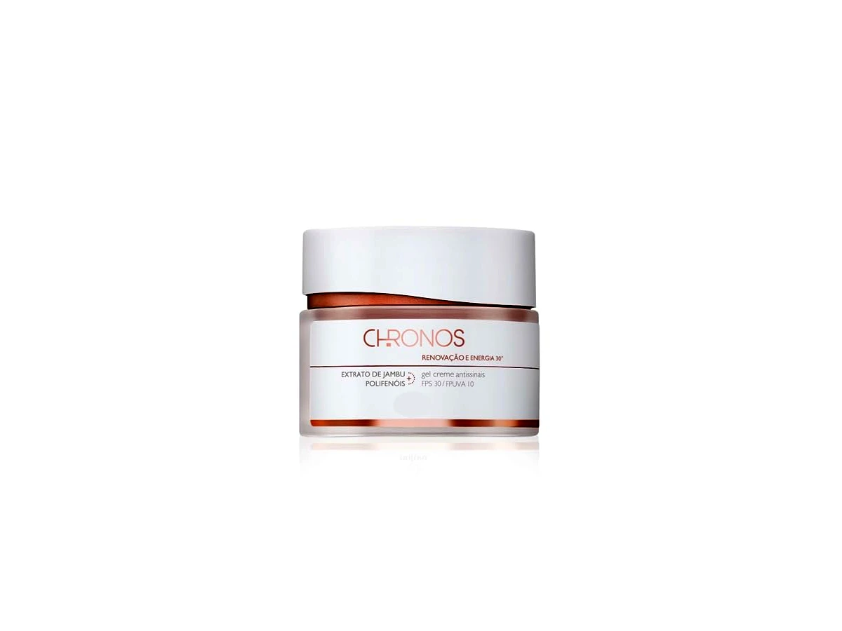 Revisão Creme Antissinais Dia Renovação e Energia 30+ Natura Chronos FPS 30 40g: prevenção leve e eficaz contra os primeiros sinais da idade