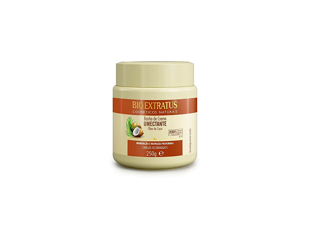 Revisão Banho de Creme Bio Extratus Umectante Óleo de Coco e Aminoácidos Vegetais 250g: nutrição pesada para domar o frizz e a porosidade