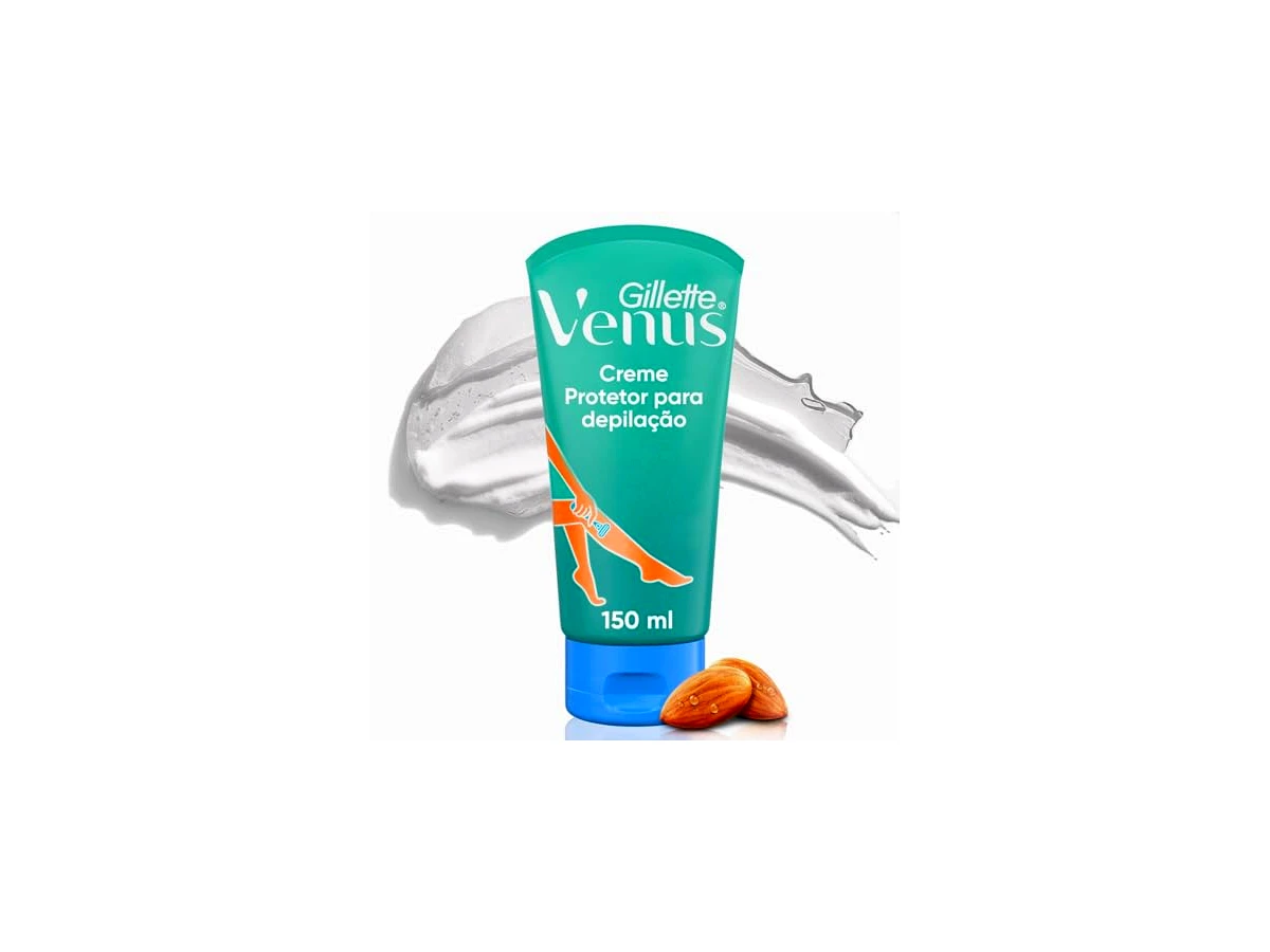 Revisão Gillette Venus Creme Protetor para Depilação com Óleo de Amêndoas, 150mL: a solução definitiva para o atrito da lâmina