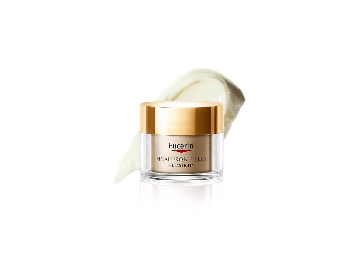 Revisão EUCERIN Creme Facial Anti-idade Firmador Noite 50ml Elasticity Pele Madura Hyaluron-Filler: nutrição pesada e combate real a manchas