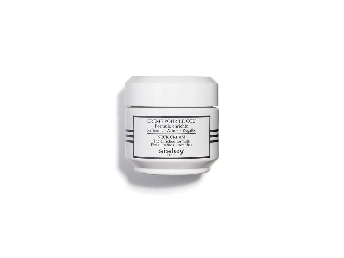 Revisão Sisley Paris Crème pour le Cou Formule Enrichie Creme Firmador para o Pescoço 50ml: fitocosmetologia de luxo para afinar o pescoço e maxilar