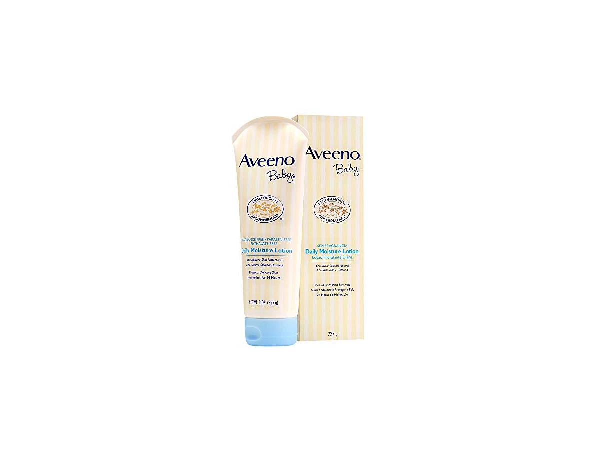 Revisão Aveeno Baby Daily Moisture Loção Hidratante Corporal com Extrato de Aveia Natural 227g: O resgate intensivo para peles sensíveis e ressecadas
