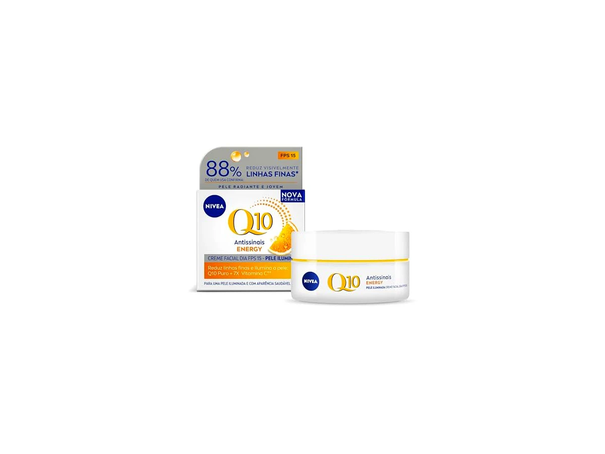 Revisão NIVEA Creme Facial Antissinais Dia Q10 Energy Vitamina C FPS 15 (50ml): a melhor escolha da marca para devolver viço à pele cansada