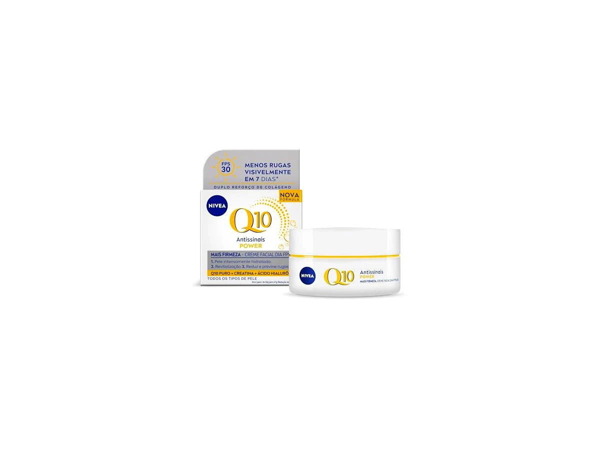 Revisão NIVEA Creme Facial Antissinais Dia Q10 Power FPS 30 (50ml): o preventivo de toque seco ideal para peles oleosas