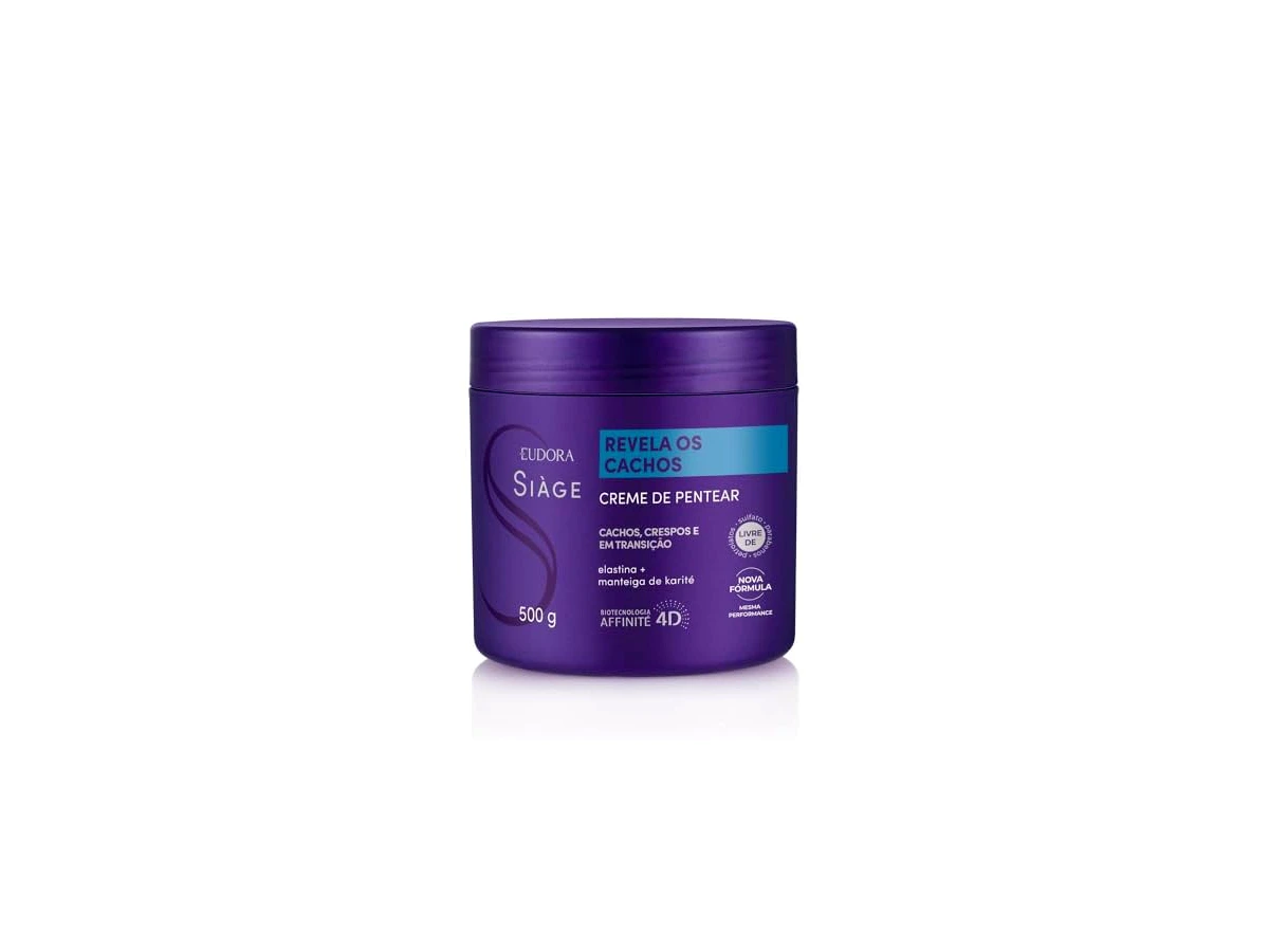 Revisão Eudora Siàge Revela Os Cachos Creme de Pentear 500g: o aliado definitivo contra o calor e o frizz em fios com curvatura