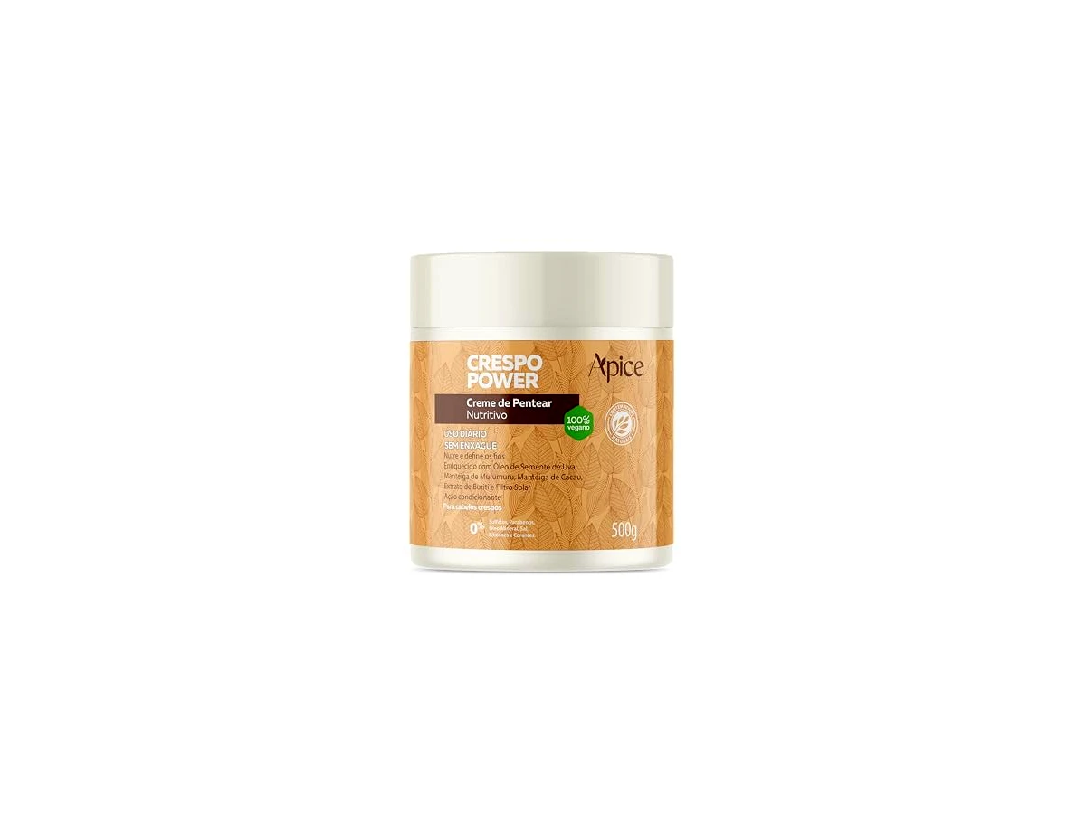 Revisão Creme de Pentear Apse Cosmetics Crespo Power Óleo de Semente de Uva e Manteiga de Murumuru 300ml: finalização com volume solto e proteção