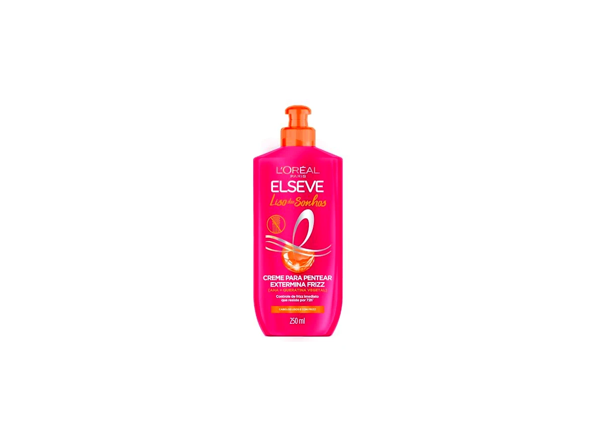 Revisão L'Oréal Paris Elseve Liso dos Sonhos Creme de Pentear Anti-Frizz 250ml: Desembaraço rápido e proteção térmica por um preço acessível