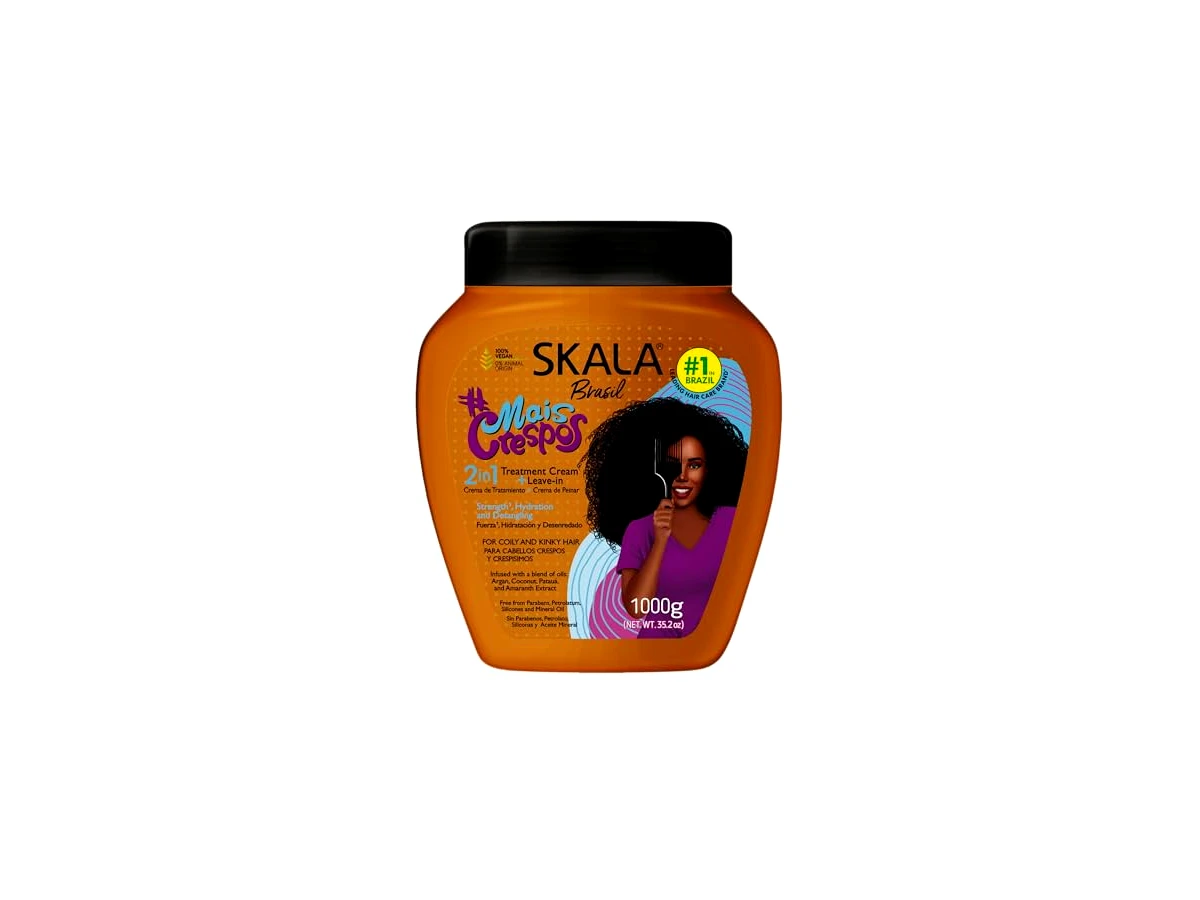 Revisão SKALA Mais Crespos Cabelos Super Encaracolados Tipo 4ABC - Hidratar, Eliminar Frizz 2 em 1 Creme de Tratamento Condicionador e Creme para Pentear: a escolha certeira para volume e definição sem encolhimento