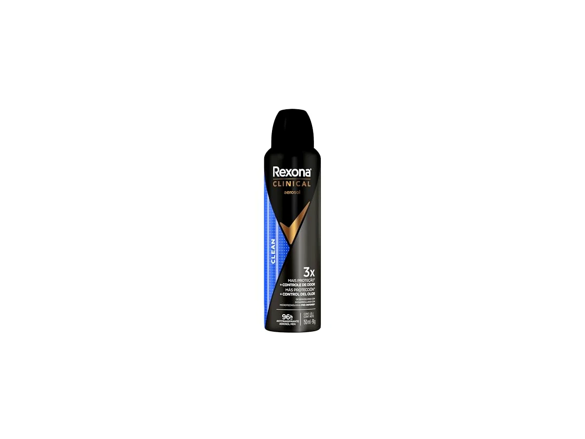 Revisão Desodorante Antitranspirante Aerosol Rexona Men Clinical Clean 150ml: a escolha certa contra a transpiração excessiva