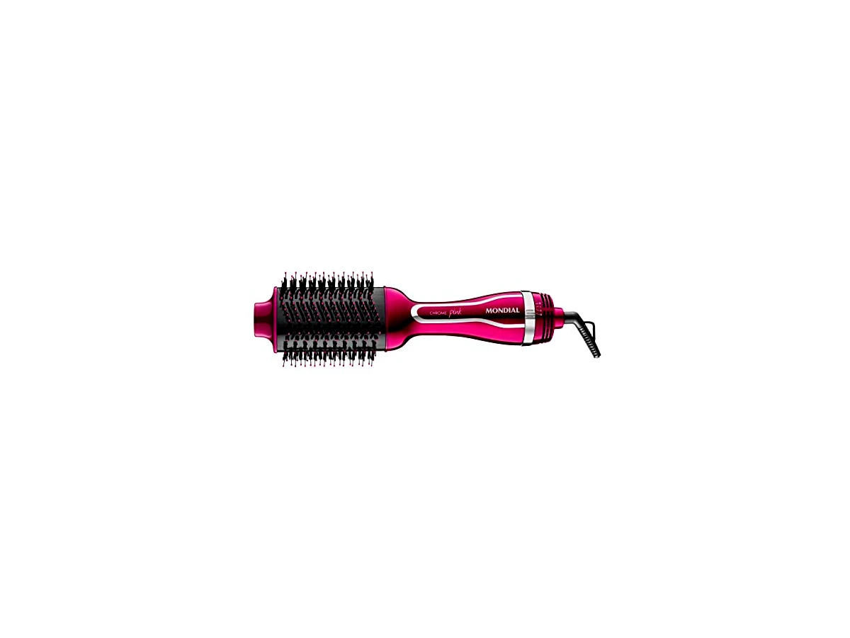 Revisão Mondial Escova Secadora Chrome Pink ES-04 220V: leveza e secagem rápida para uso básico e ocasional