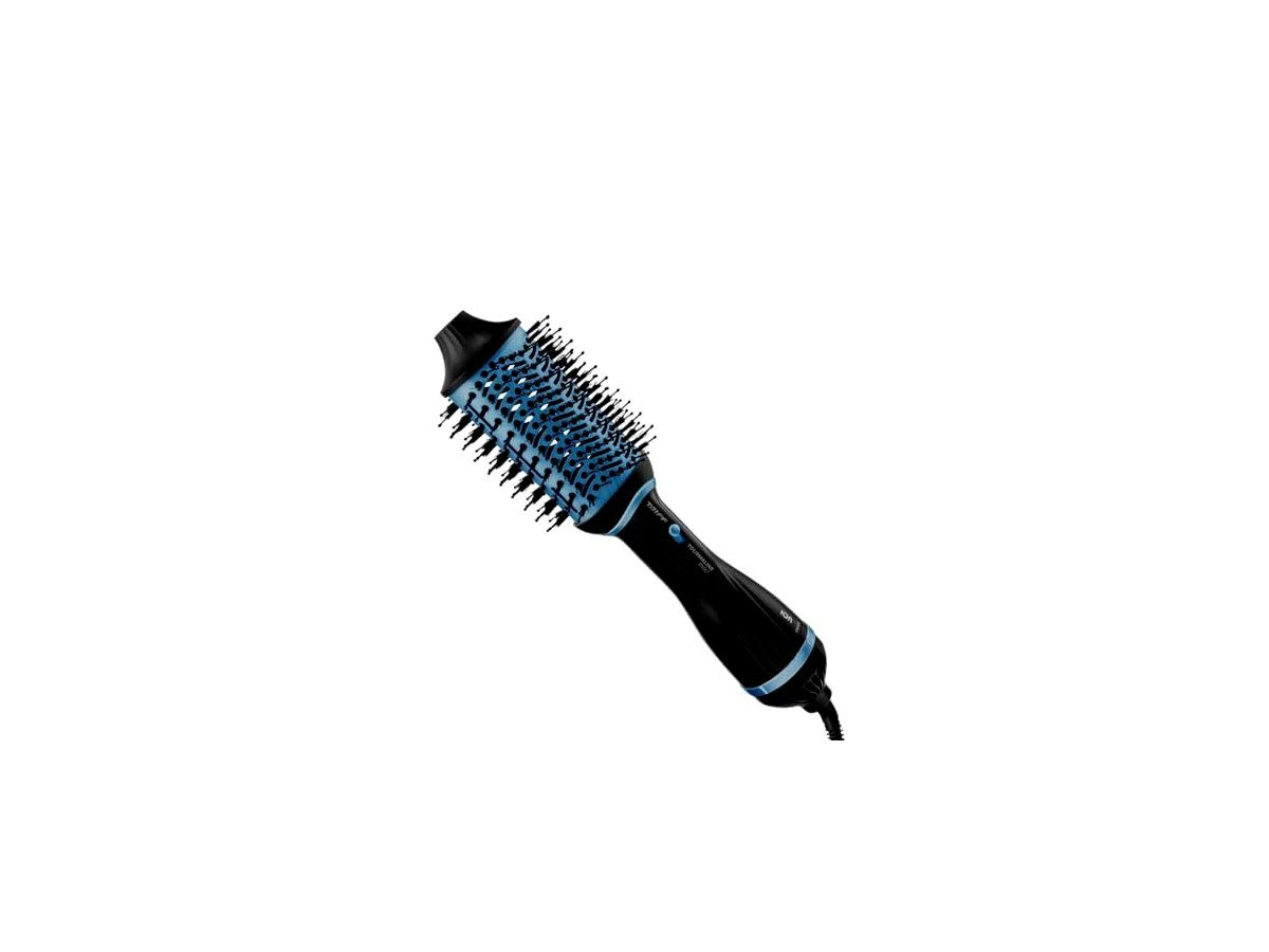 Revisão Taiff Escova Secadora Tourmaline Bivolt 1200W (Preta/Azul): a melhor opção 2 em 1 para levar na mala