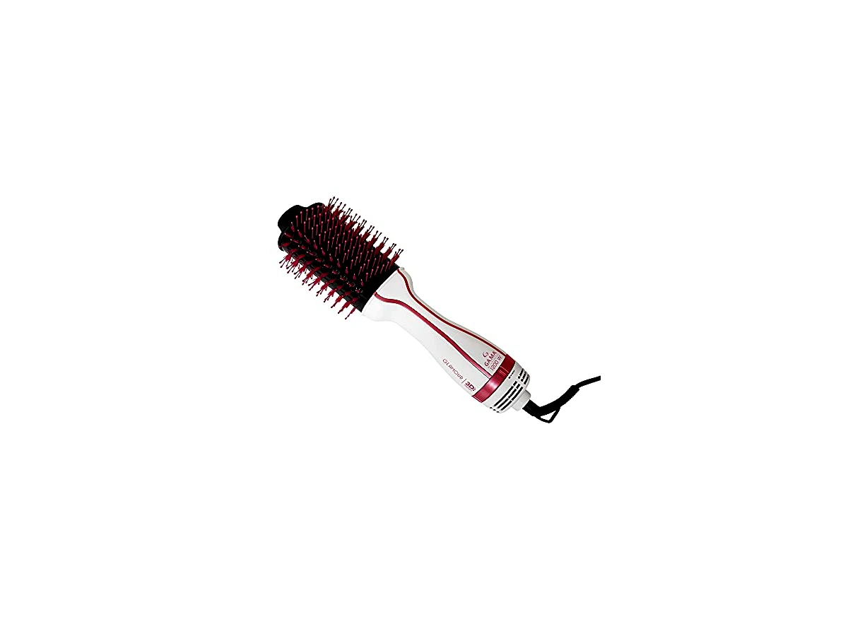 Revisão Escova Secadora e Alisadora Gama Italy Glamour Pink Brush 3D Therapy 1200W: brilho espelhado para fios densos e longos