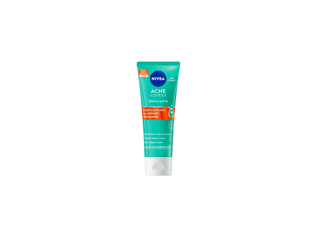 Revisão Esfoliante Facial NIVEA Acne Control com Ácido Salicílico e Sal Marinho: a opção boa e barata para peles oleosas