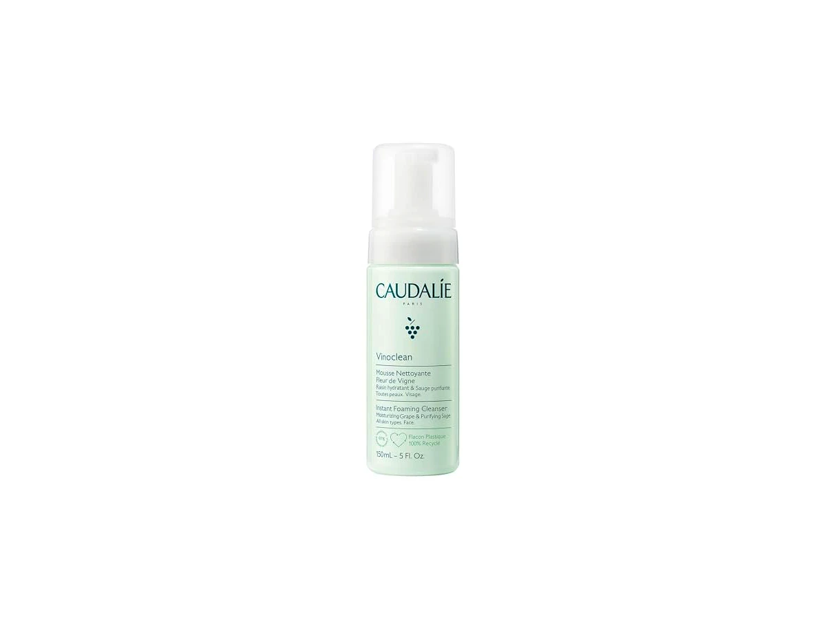 Revisão Caudalie Vinoclean Mousse Nettoyante Fleur de Vigne - Espuma de Limpeza Facial: o luxo botânico para peles sensíveis
