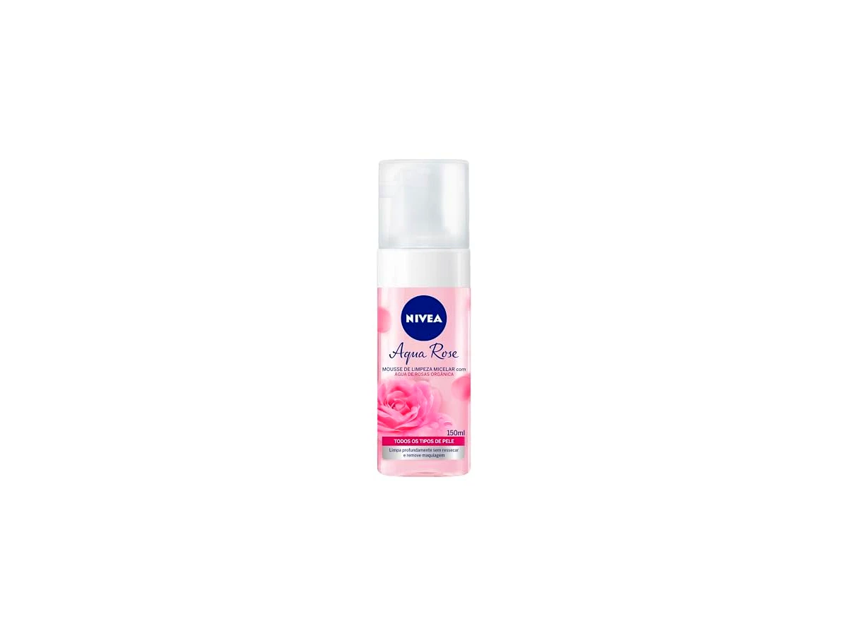 Revisão NIVEA Aqua Rose Espuma de Limpeza Facial Micelar com Água Orgânica de Rosas: praticidade 2 em 1 com hidratação preservada