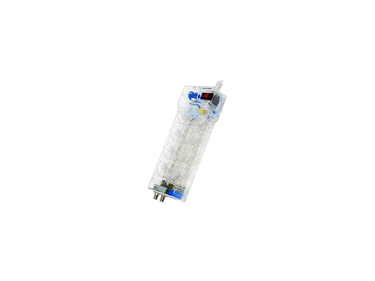 Revisão DPS - 8 tomadas - Clamper Multi Proteção - Transparente - 9433: a proteção máxima em rede e energia para setups robustos