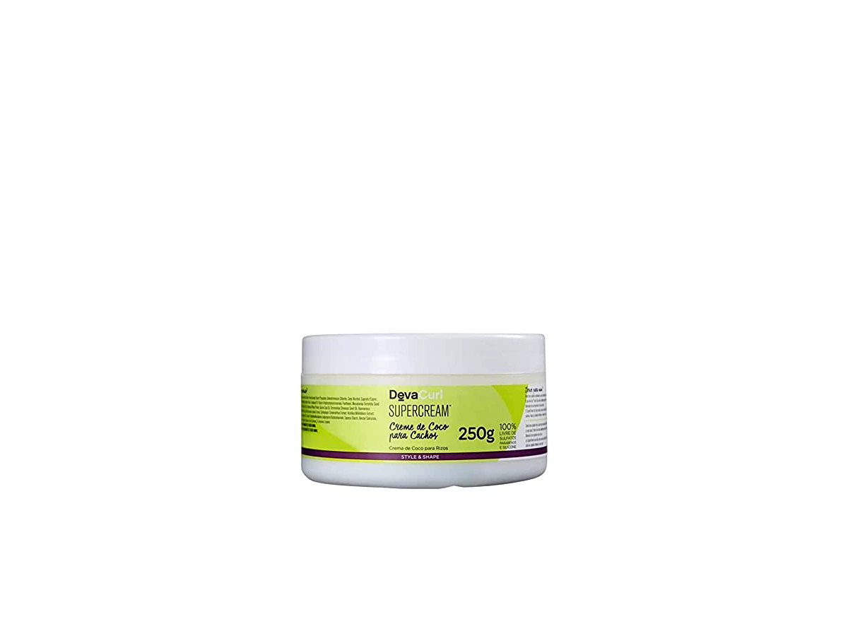 Revisão Deva Curl SuperCream Coconut Curl Styler Creme Modelador de Cachos 250g: hidratação premium para definição macia e sem rigidez