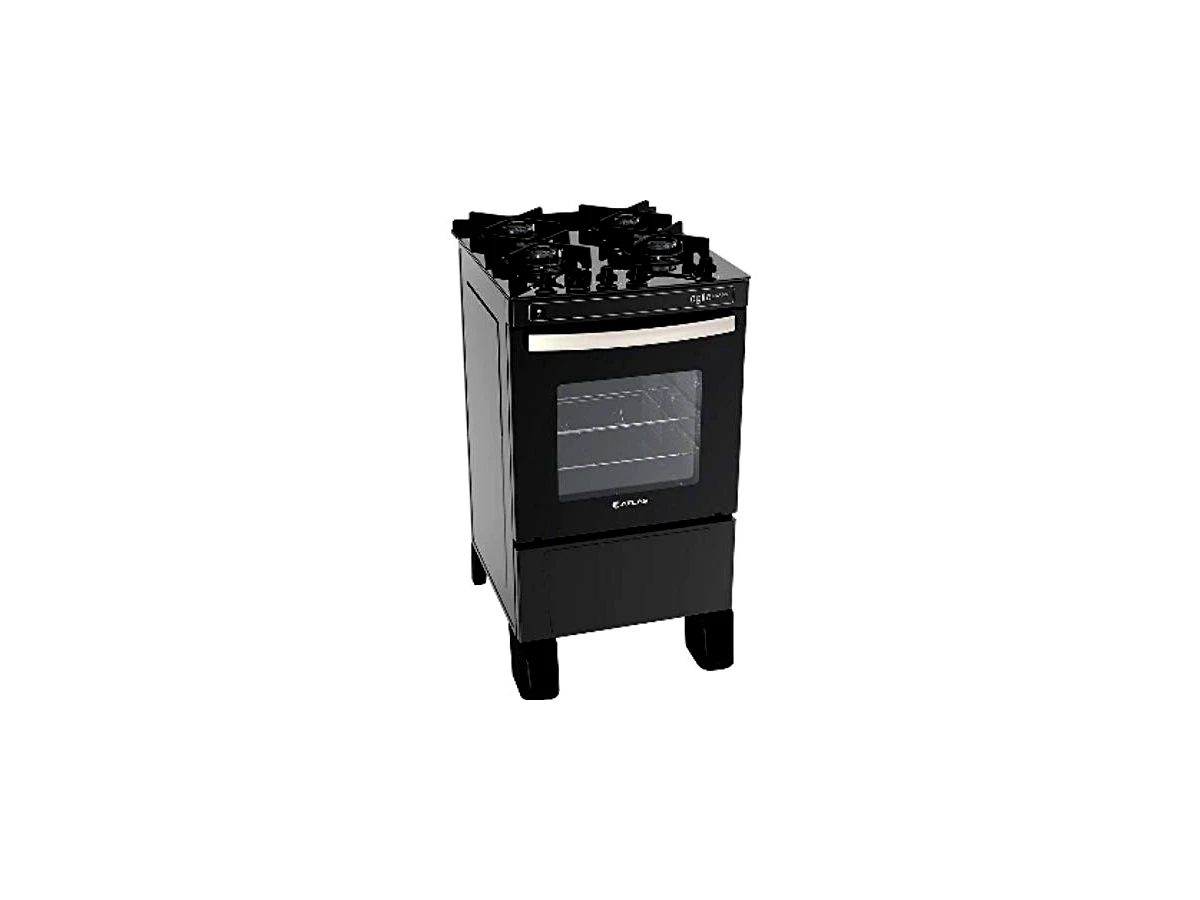 Revisão Fogão 4 Bocas Atlas Agile Glass Acendimento Automático, Mesa em Vidro e Forno Autolimpante: a escolha certa para cozinhas compactas