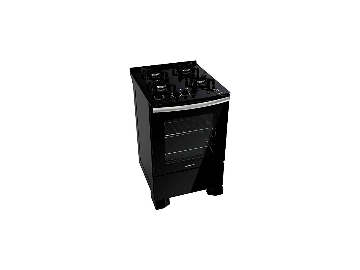 Revisão Fogão de Piso Atlas U-TOP 4 Bocas Acendimento Automático Total com Forno Autolimpante: o gigante da categoria para quem não abre mão de um forno espaçoso