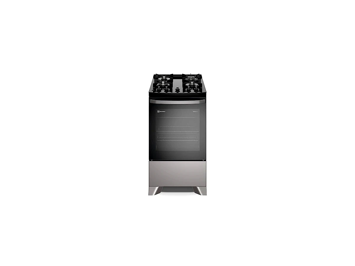 Revisão Fogão Electrolux 4 bocas Efficient com PerfectCook Prata FE4GS: a melhor escolha para quem assa com frequência