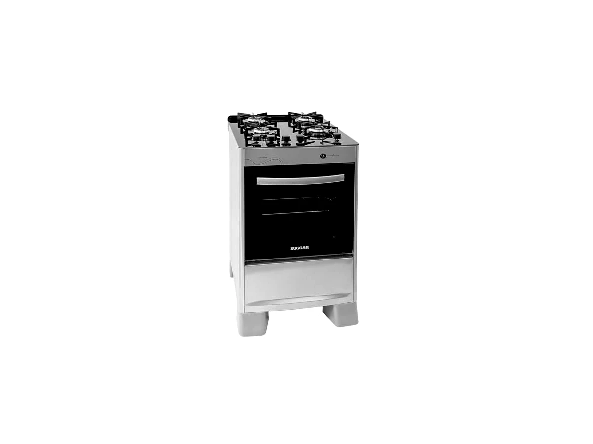 Revisão SUGGAR FOGÃO NEO GLASS PRATA MESA DE VIDRO 4 BOCAS TREMPE 6 APOIOS ACENDIMENTO AUTOMÁTICO FGVNG410PRIX: design diferenciado e ergonomia no acendimento