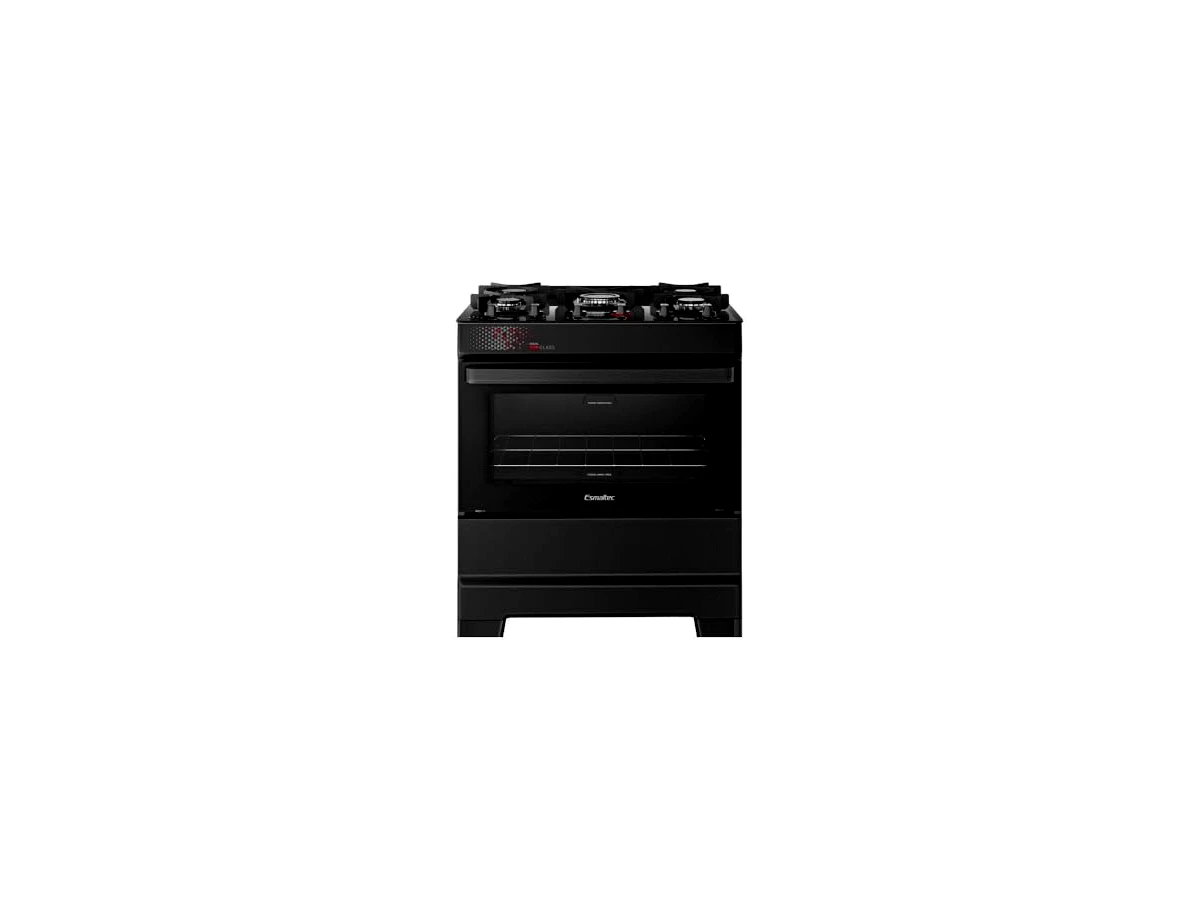 Revisão Fogão 5 Bocas Esmaltec Preto Mesa de Vidro Esmaltec Ideal Top Glass: o melhor modelo econômico para cozinhas pequenas