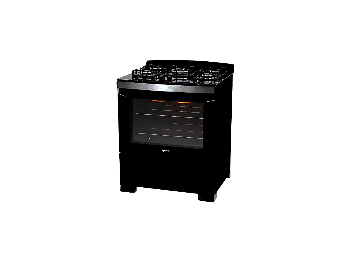 Revisão Fogão de Piso 5 Bocas Dako Diplomata Grill Preto com Frente em Vidro e Timer Digital (Modelo 300001003): a melhor escolha em automação e design