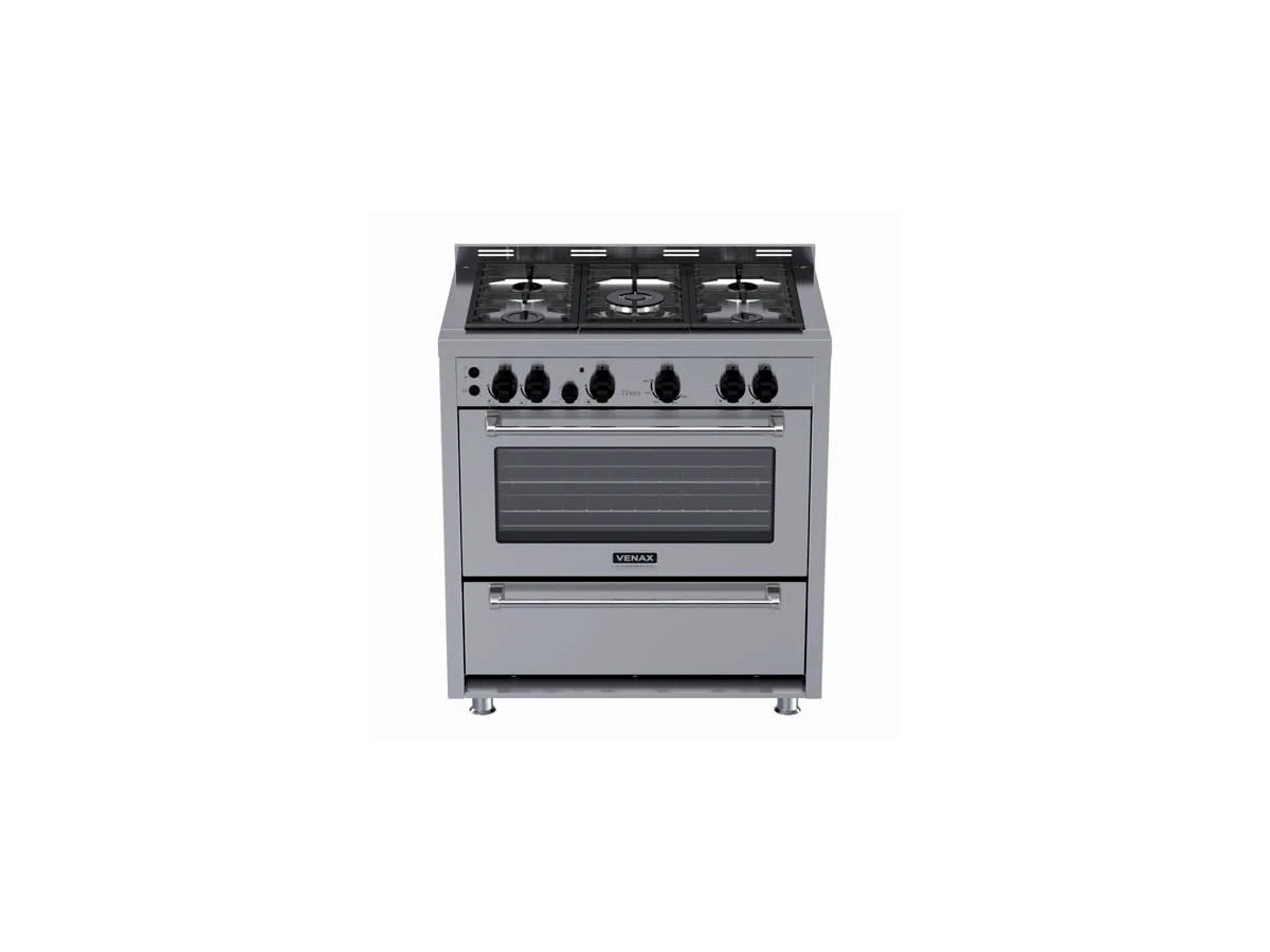Revisão Fogão de Piso 5 Bocas Venax Têmis Inox com Trempes de Ferro Fundido e Grill Dourador: A escolha definitiva para assados em casa