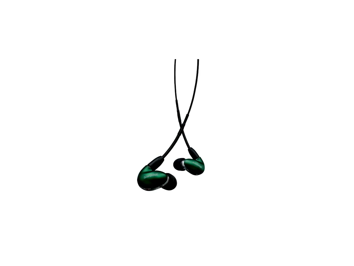 Revisão Shure SE846G2JD Fones de ouvido profissionais com isolamento de som com microdrivers Quad de alta definição e subwoofer verdadeiro, ajuste intra-auricular seguro - Jade: graves físicos insuperáveis para uso profissional