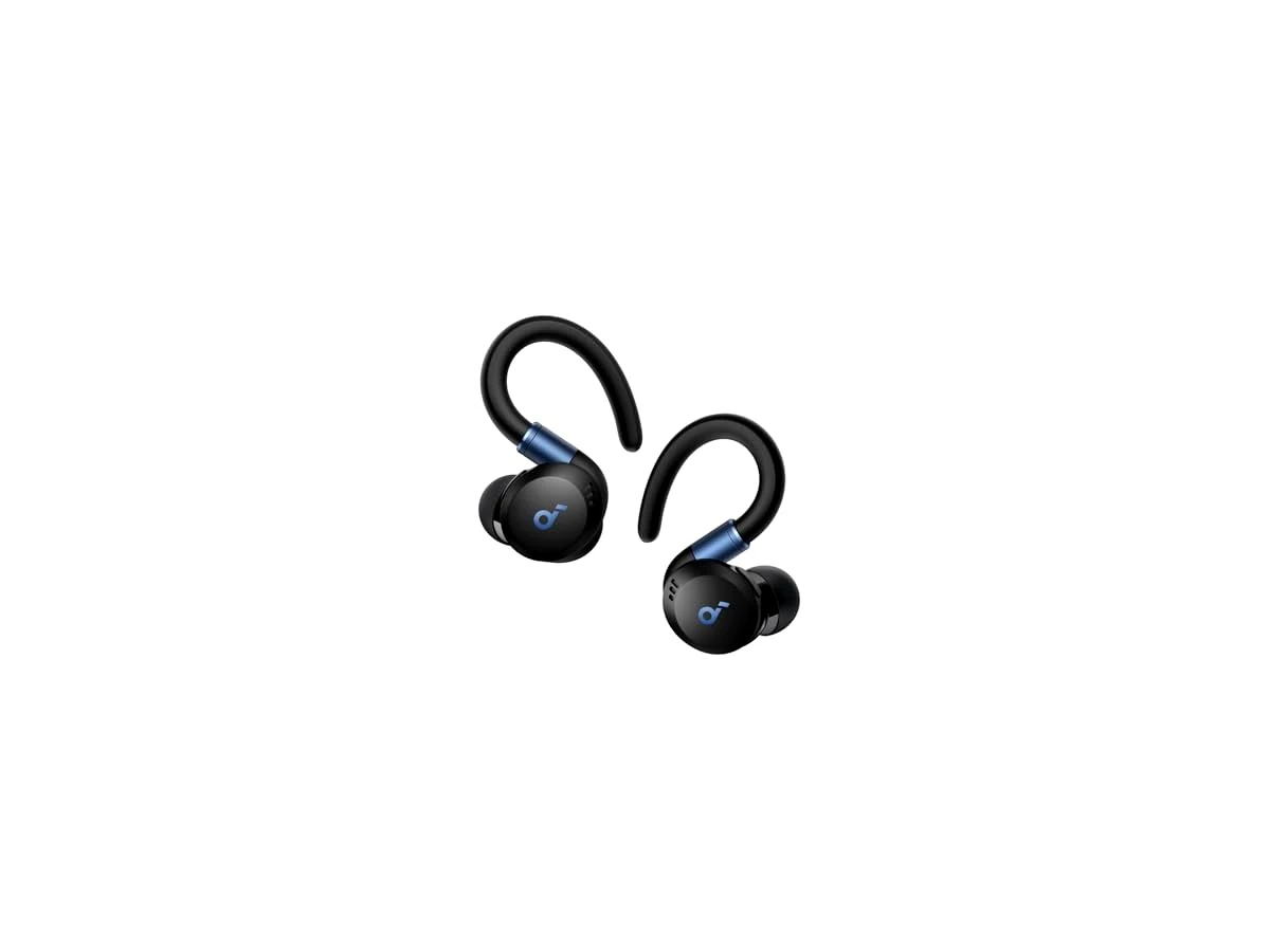 Revisão soundcore Sport X20 da Anker, Fone de Ouvido Bluetooth 5.3 Sem Fio, Fone esportivo, ANC Adaptativo, Ganchos Ajustáveis, Graves Intensos, À Prova de Suor e Poeira, IP68, 48H de Reprodução, TWS, Preto: a melhor fixação para treinos de alta intensidade