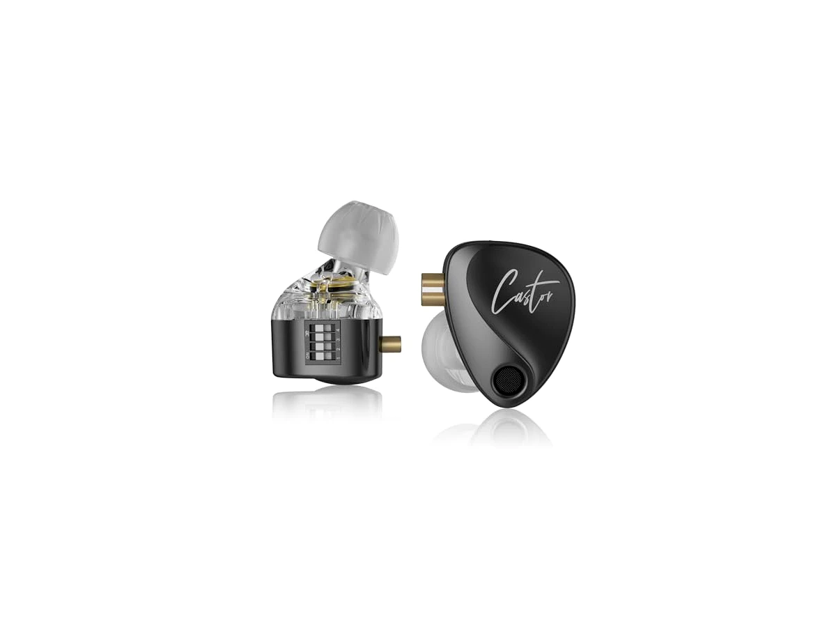 Revisão KZ Castor in Ear Monitor, Harman Bass Edition IEM com drivers dinâmicos duplos, fones de ouvido com fio de som sintonizável, fones de ouvido para jogos com interruptor de ajuste de 4 níveis: o rei do custo-benefício para graves impactantes