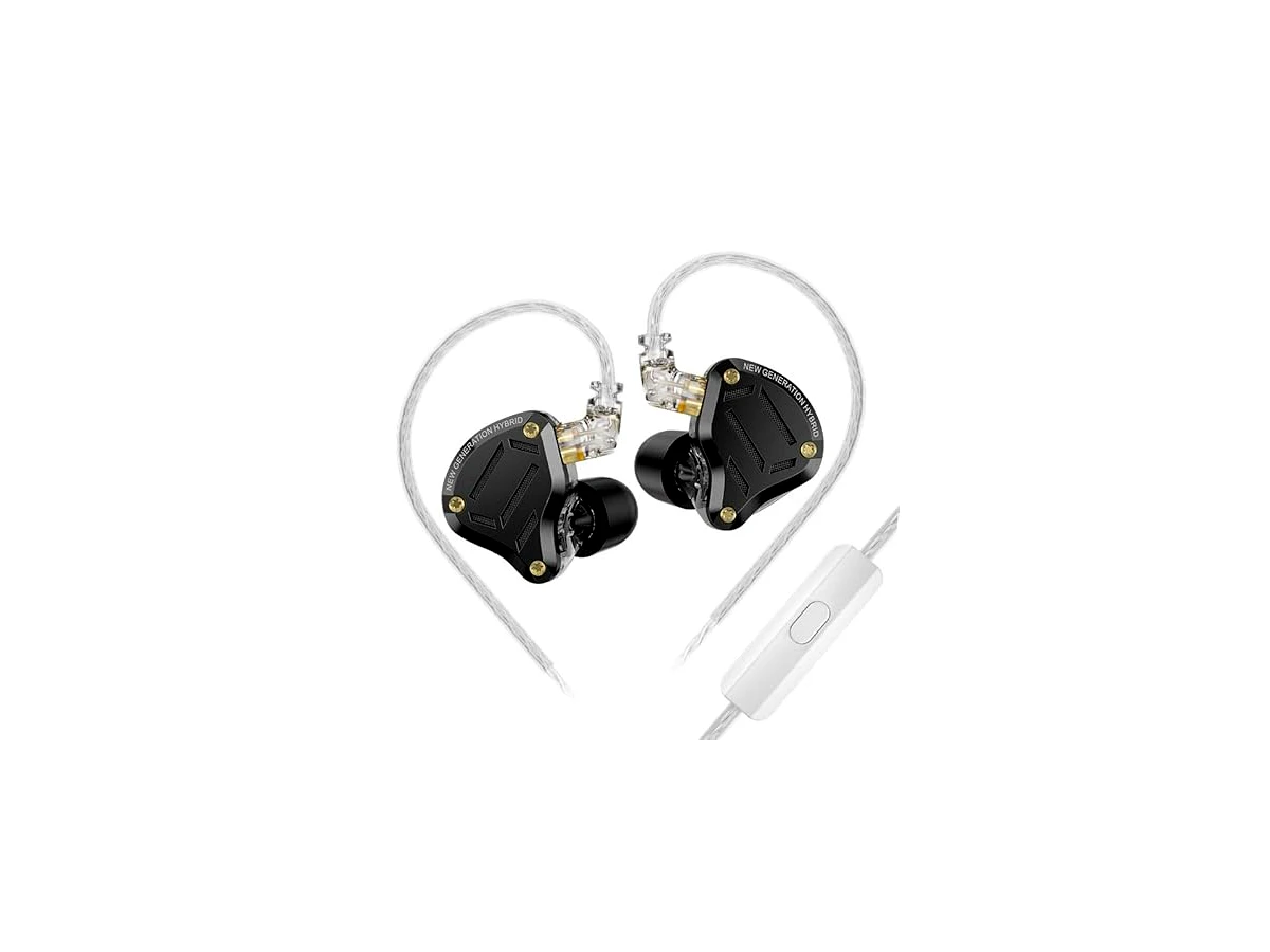 Revisão KZ ZS10 PRO 2 IEMS in Ear Monitor, 1DD+4BA Dynamic Driver HiFi IEM Gaming Earbuds com interruptor de ajuste Custorm de 4 níveis para músicos/cantores/jogadores (preto, com microfone): o melhor equilíbrio entre versatilidade e preço