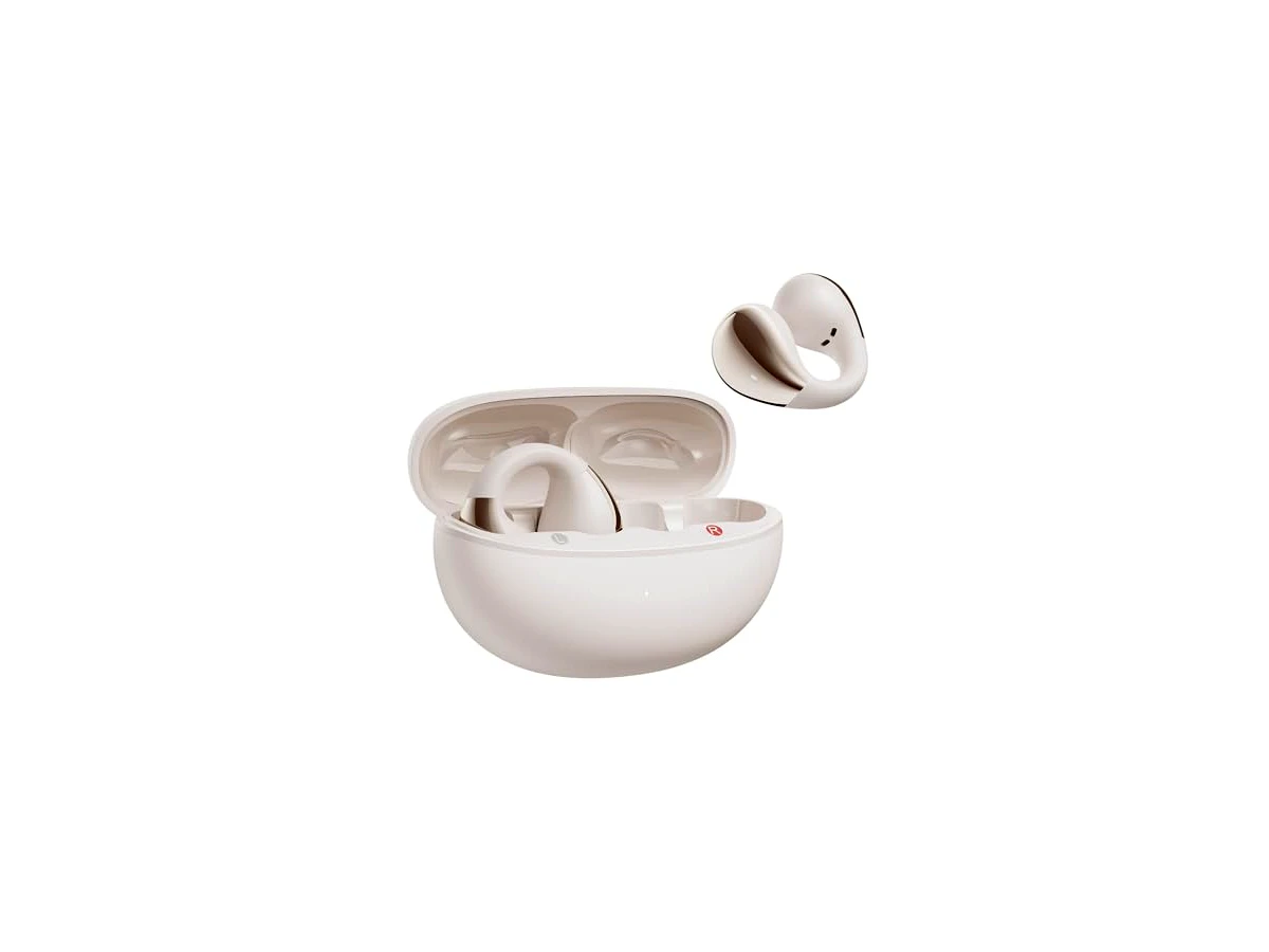 Revisão Fones de Ouvido Abertos QCY Crossky C30, Fones Bluetooth 5.4 com Clipe, Conforto Leve, Ajuste Estável, 25 Horas de Reprodução (Branco): a escolha definitiva para a prática esportiva ao ar livre