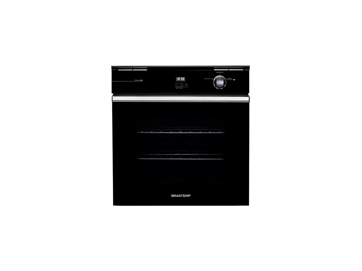 Revisão Forno de Embutir a Gás Brastemp 78 Litros Preto com Grill e Timer Touch - BOA84AE 220V: estética minimalista e praticidade na limpeza