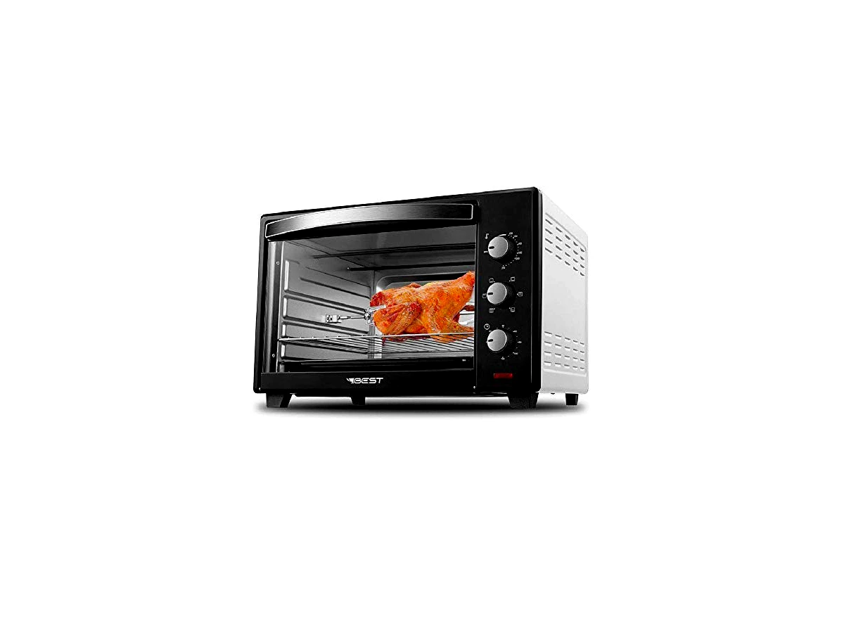 Revisão Forno Elétrico de Bancada Best Plus 60 Litros com Espeto Giratório Preto/Branco: a melhor escolha para assar carnes inteiras