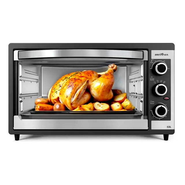 Revisão Forno Elétrico Britânia 52L BFE55P: Volume gigante para as suas receitas diárias