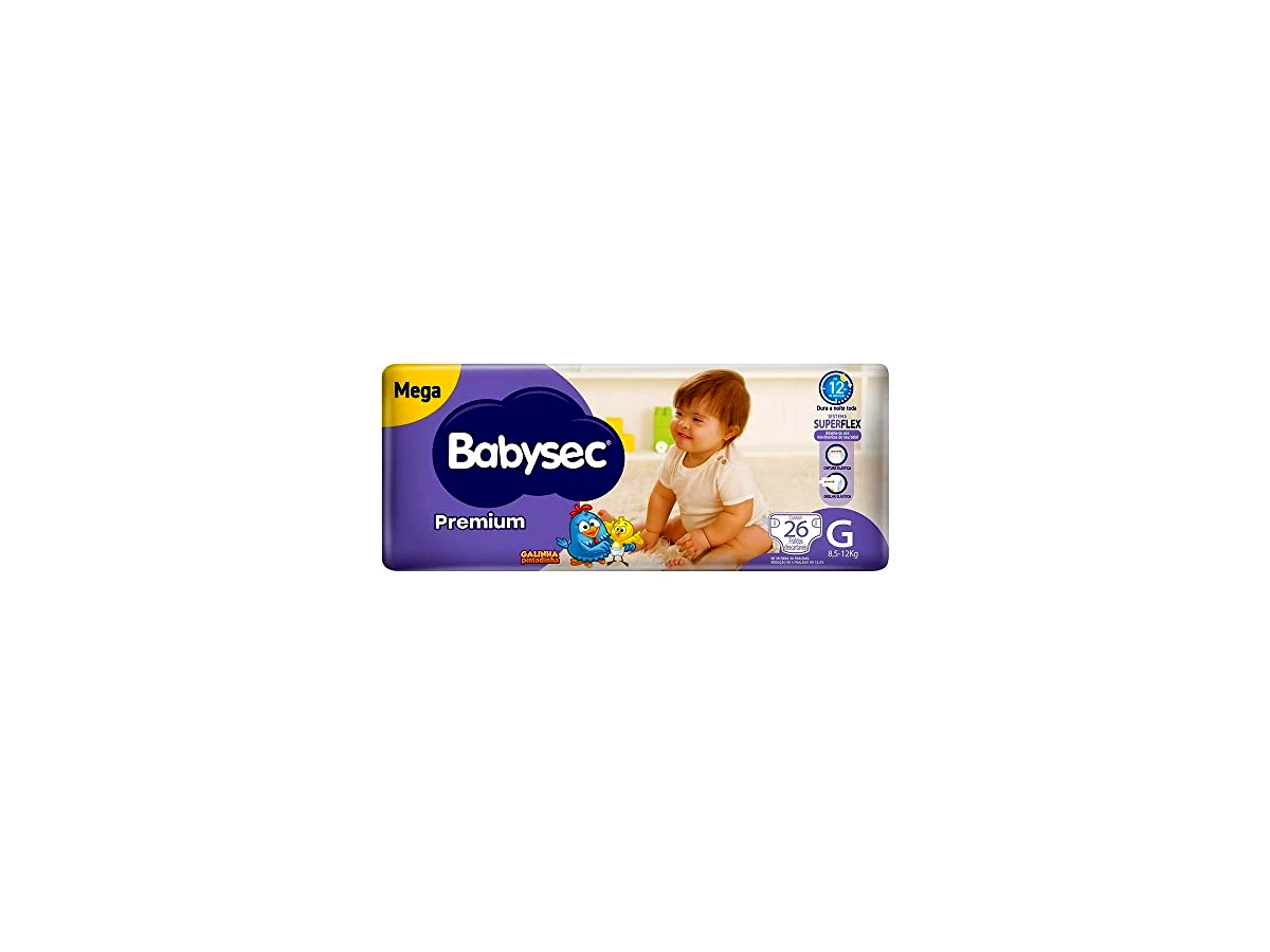 Fralda Descartável Babysec Premium Flexi Protect Galinha Pintadinha
