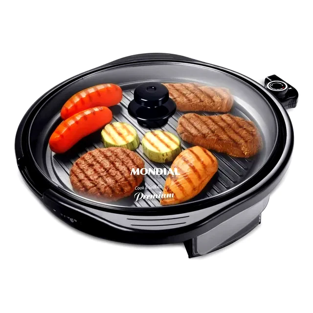 Revisão Grill Redondo Mondial 1270W Cook & Grill 40 Premium G-03: Panela elétrica multifuncional com foco em versatilidade