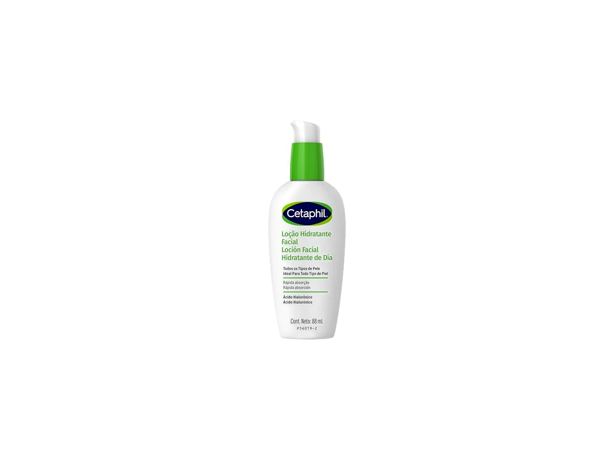 Revisão Cetaphil Loção Hidratante Facial Diária com Ácido Hialurônico para Pele Normal a Seca: textura de sérum que brilha como primer