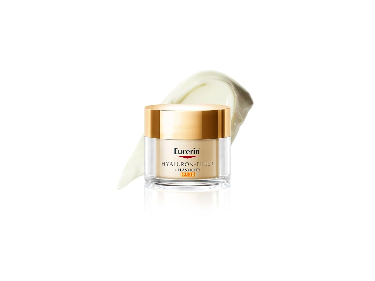 Revisão Eucerin Hyaluron-Filler + Elasticity Creme Facial Dia FPS 30 Antissinais e Preenchedor: a melhor escolha para pele madura com manchas