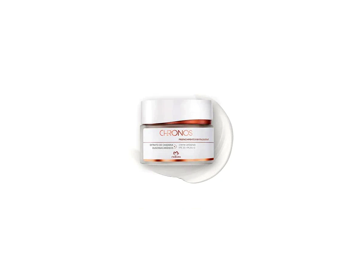 Revisão Natura Chronos Creme Antissinais Preenchimento e Revitalização 60+ Dia FPS 30 40g: Praticidade matinal com proteção solar integrada