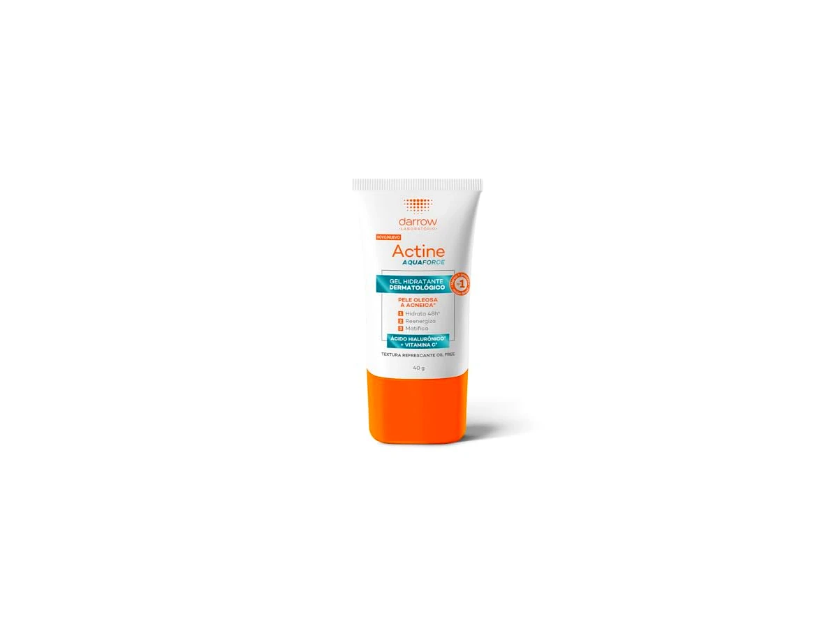 Revisão Darrow Actine Aquaforce Hidratante Dermatológico Para Pele Oleosa 40g: hidratação leve com ação antioxidante e antioleosidade
