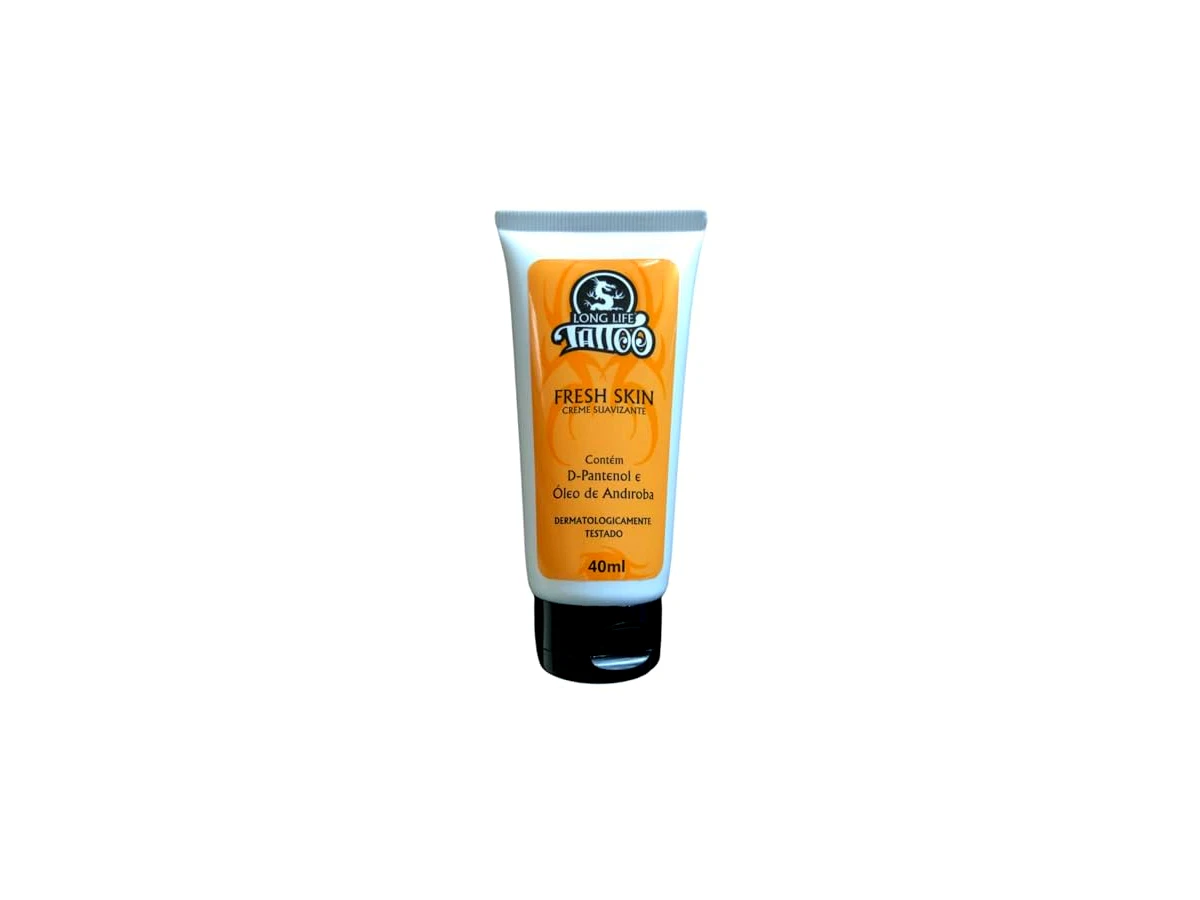 Revisão Fresh Skin Creme para Tatuagem 40ml Hidratante Pós Tatuagem: alívio rápido da coceira em formato de bolso
