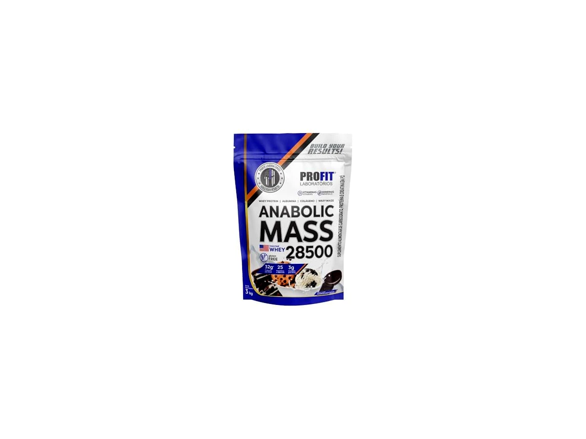 Revisão Suplemento Hipercalórico Profit Anabolic Mass 28500 Refil 3kg Sabor Cookies And Cream: A escolha definitiva para orçamentos apertados