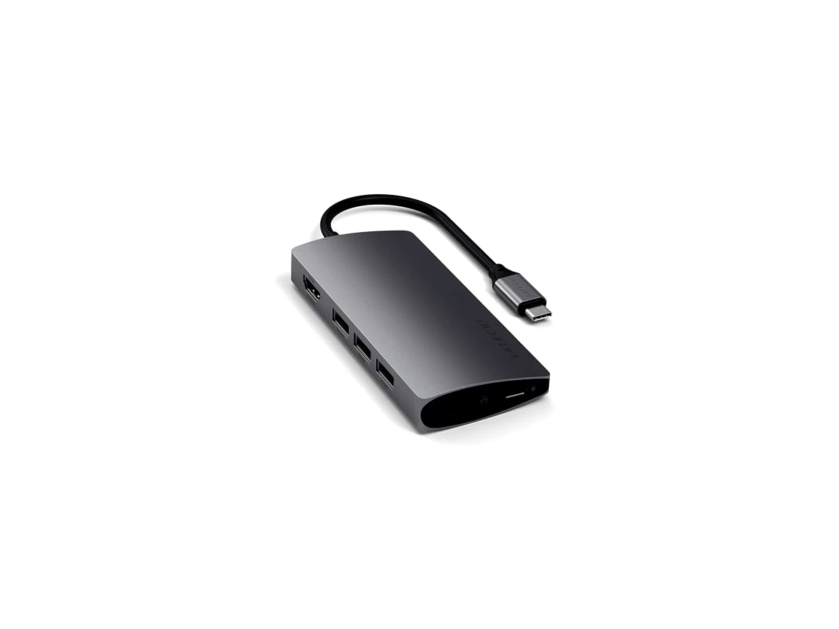 Revisão Satechi Adaptador Multi Portas V2 – 4K HDMI (60Hz), Carga 60W USB C, GbE, Leitores SD/Micro, USB 3.0 - Para M2/ M1 MacBook Pro/Air, M2/ M1 iPad Pro/Air, M2 Mac Mini, iMac M3 (Cinza Espacial): design impecável para o ecossistema Apple, mas exige cuidado na hora da compra