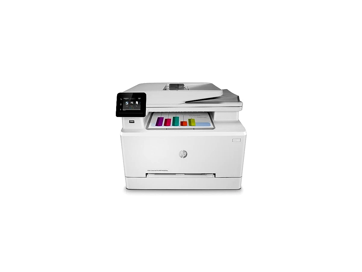 Revisão HP Impressora a laser multifuncional sem fio Color LaserJet Pro M283fdw, impressão móvel remota, digitalização e cópia, impressão duplex, funciona com Alexa (7KW75A): conectividade impecável para pequenos escritórios