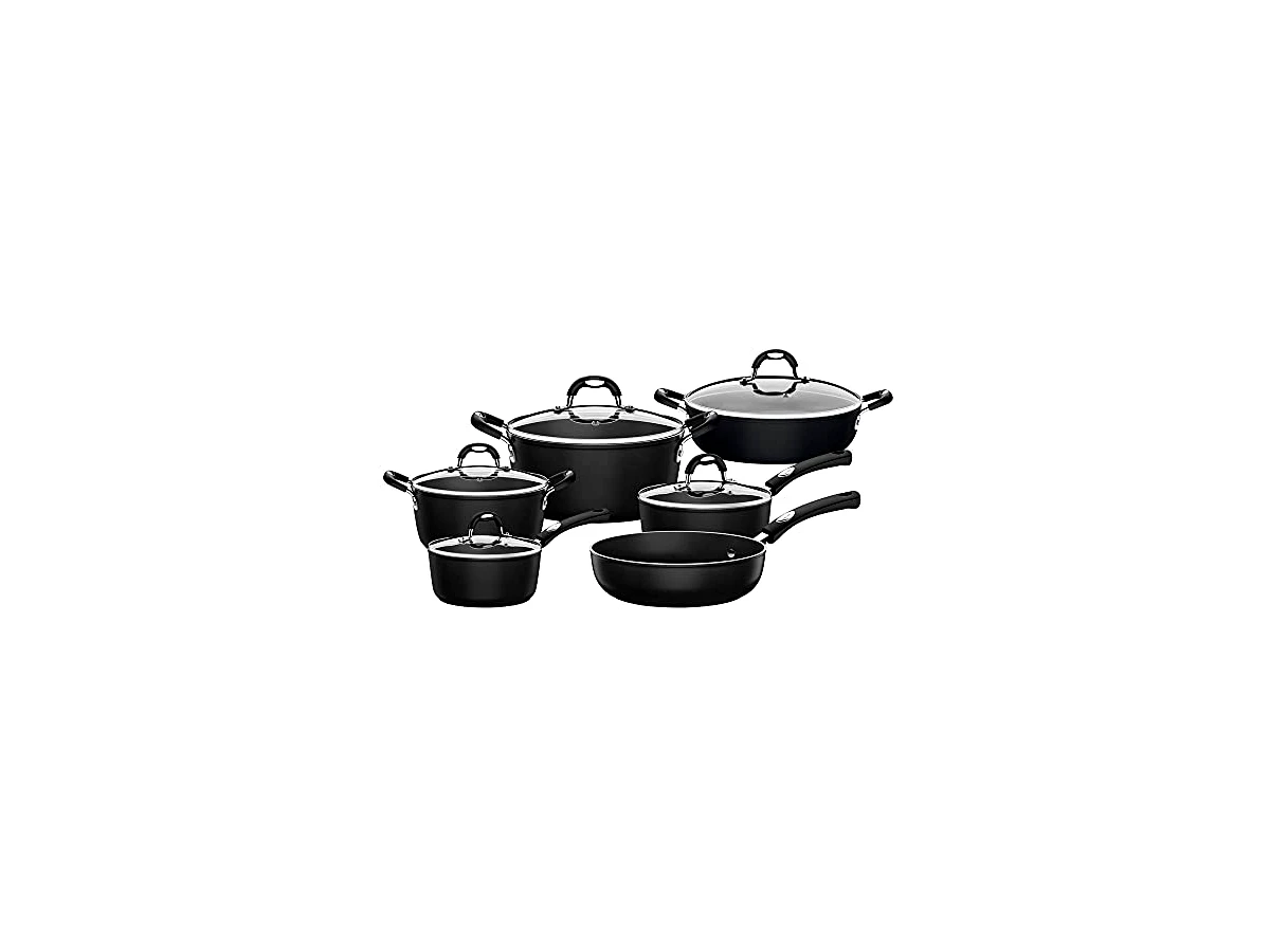 Revisão Jogo de Panelas Tramontina Mônaco Induction em Alumínio com Revestimento Antiaderente Starflon Premium Preto 5 Peças (Ref: 28099/001): robustez premium e antiaderência impecável para o uso familiar diário