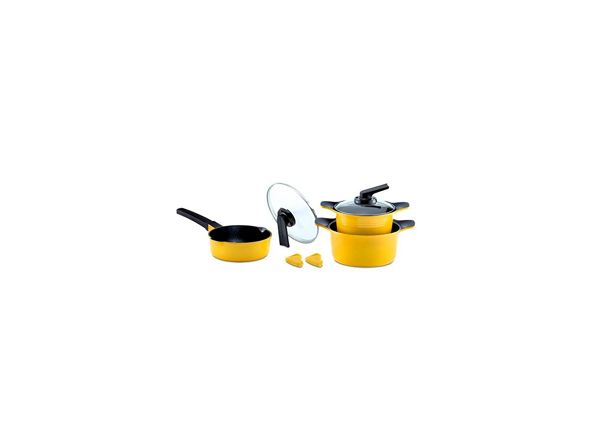 Revisão Jogo de Panelas com Revestimento Cerâmico Roichen Natural Ceramic Premium Indução 5 Peças Laranja (Ref: RCN-5P-OR): leveza e inteligência no uso diário