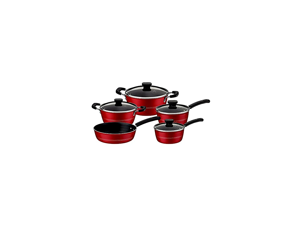 Revisão Jogo de Panelas com Revestimento Cerâmico Tramontina Sicília 5 Peças Vermelho (Ref: 20499/715): a beleza do design premium com a praticidade do antiaderente tradicional