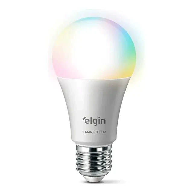 teste Lâmpada Inteligente Elgin LED Wi-Fi 15W Smart Color